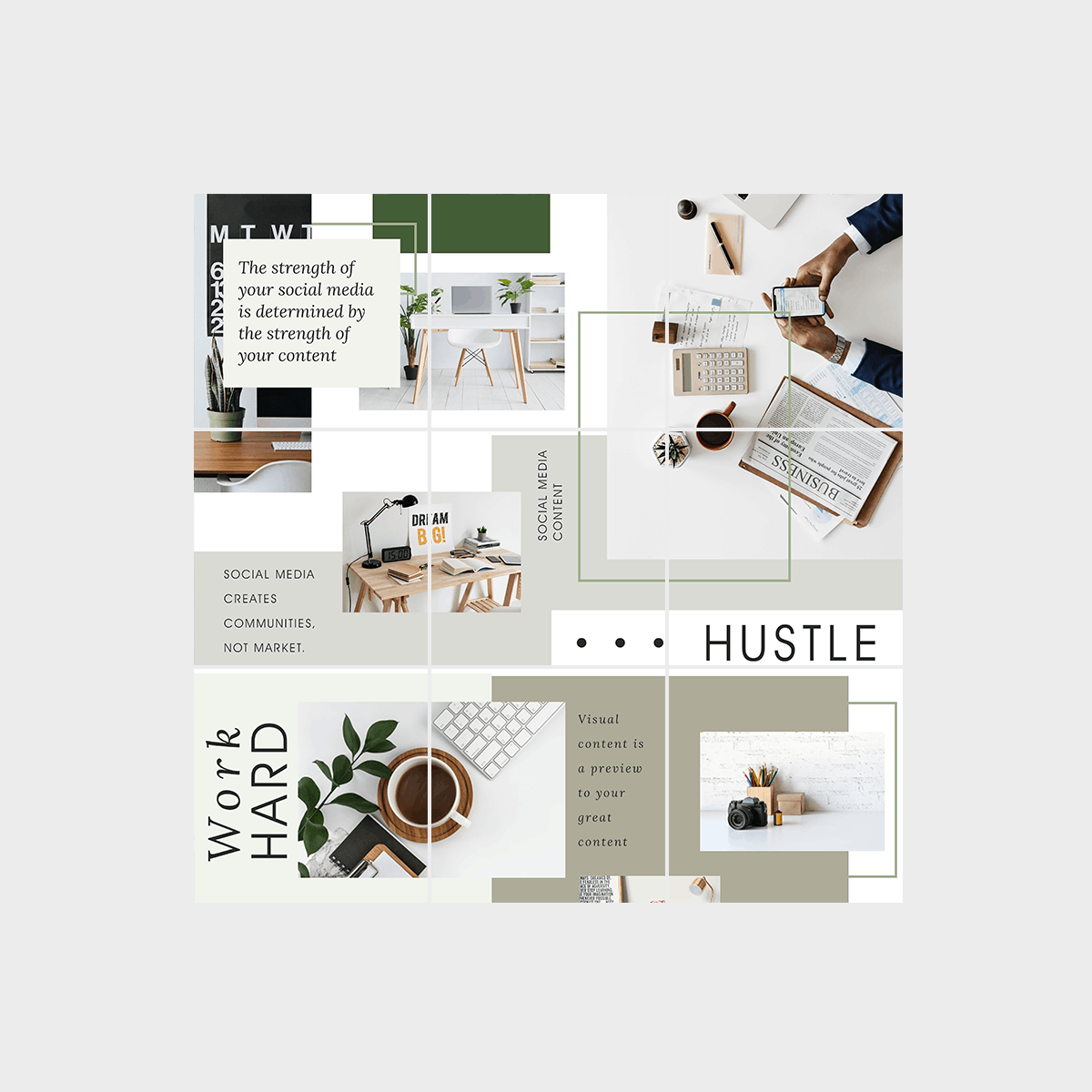Instagram puzzle graphic design - New Web Design