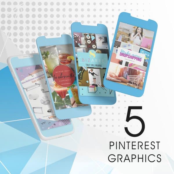 5 Pinterest Graphics - New Web Design